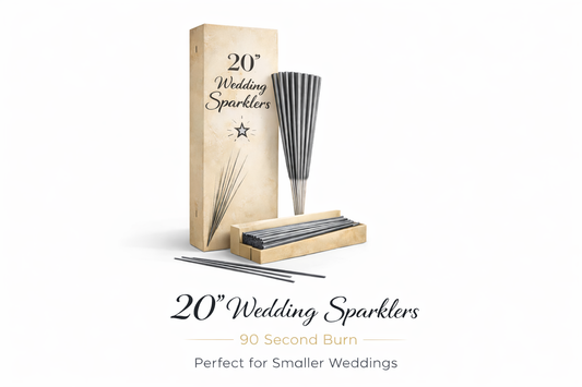 Premium 20” Wedding Sparklers – Perfect for Intimate Send-Offs