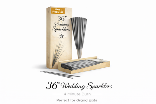 Premium 36″ Wedding Sparklers – Long Burn (Most Popular)